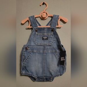 OshKosh B'gosh Blue Denim Romper 12M